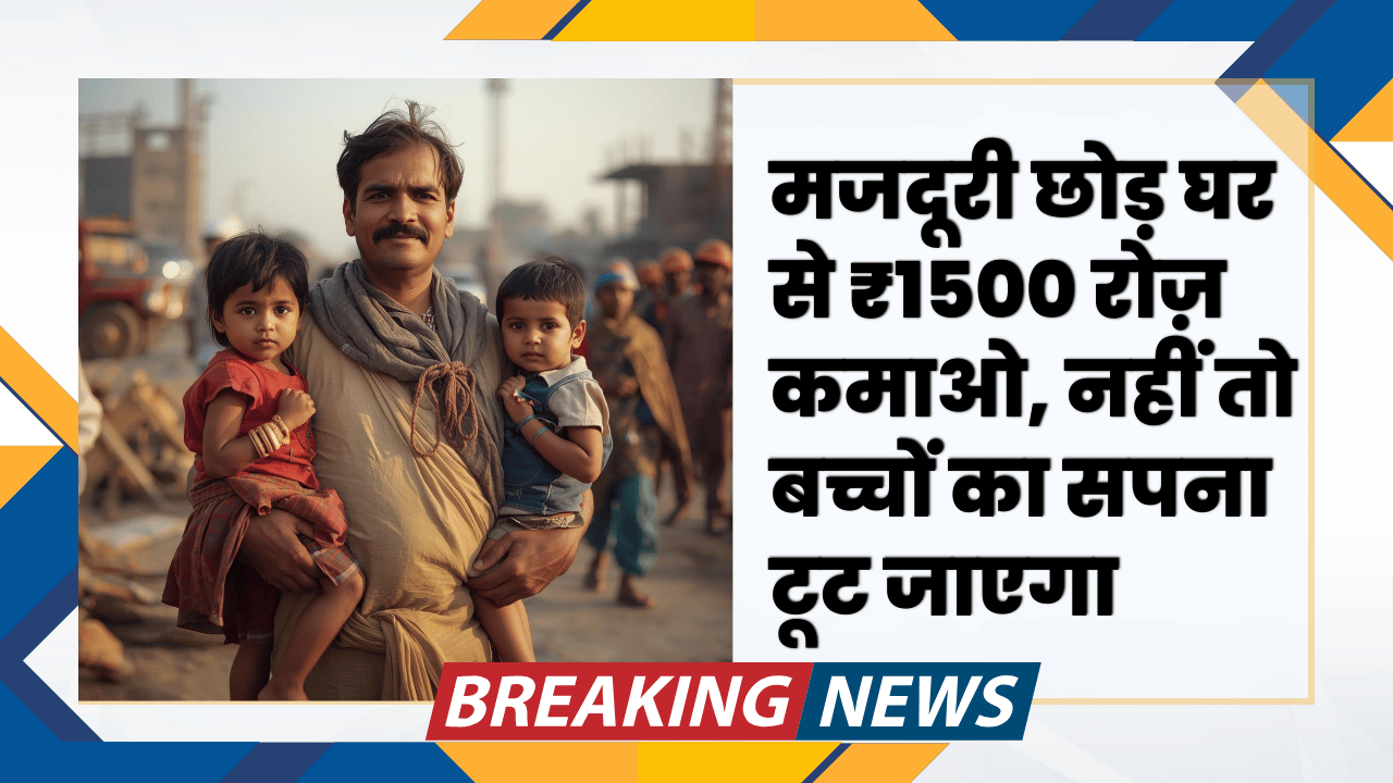 Majduri chodkar ghar se kamao