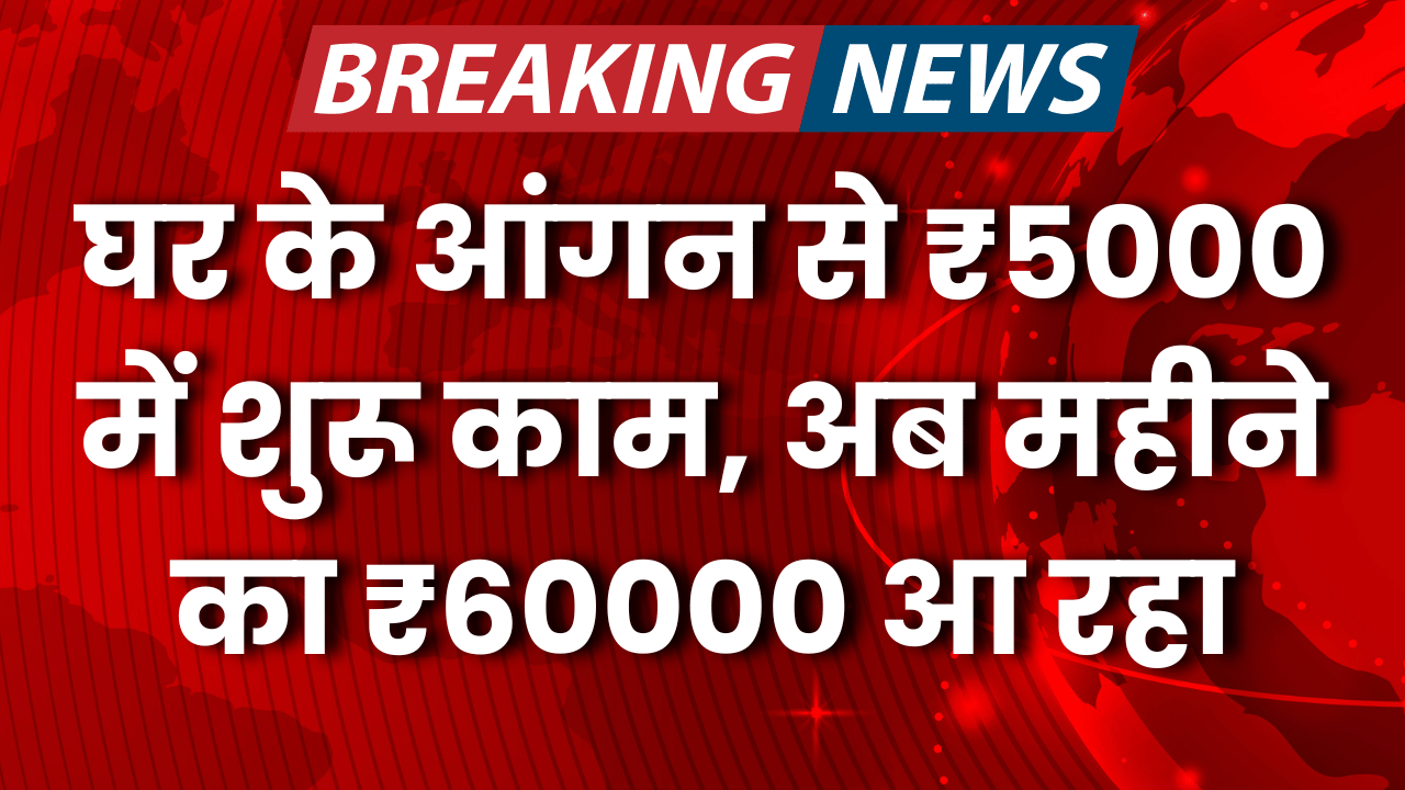 ghar ke aagan se 5 hajar me shuru kiya business